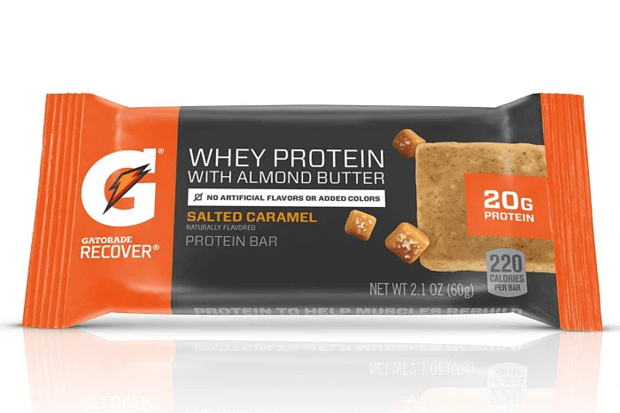 This is an example of a Whey protein bar that can be used for weight gain.