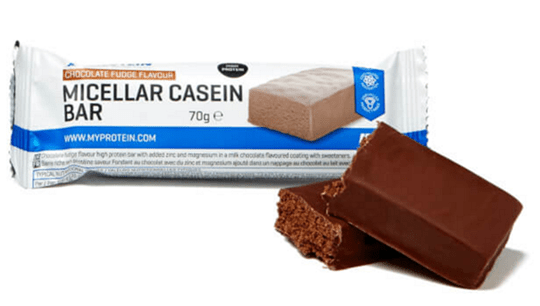 Here is a casein protein bar that is commonly used for weight gain.