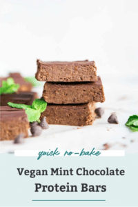 No-Bake Mint Chocolate Protein Bars for Kids